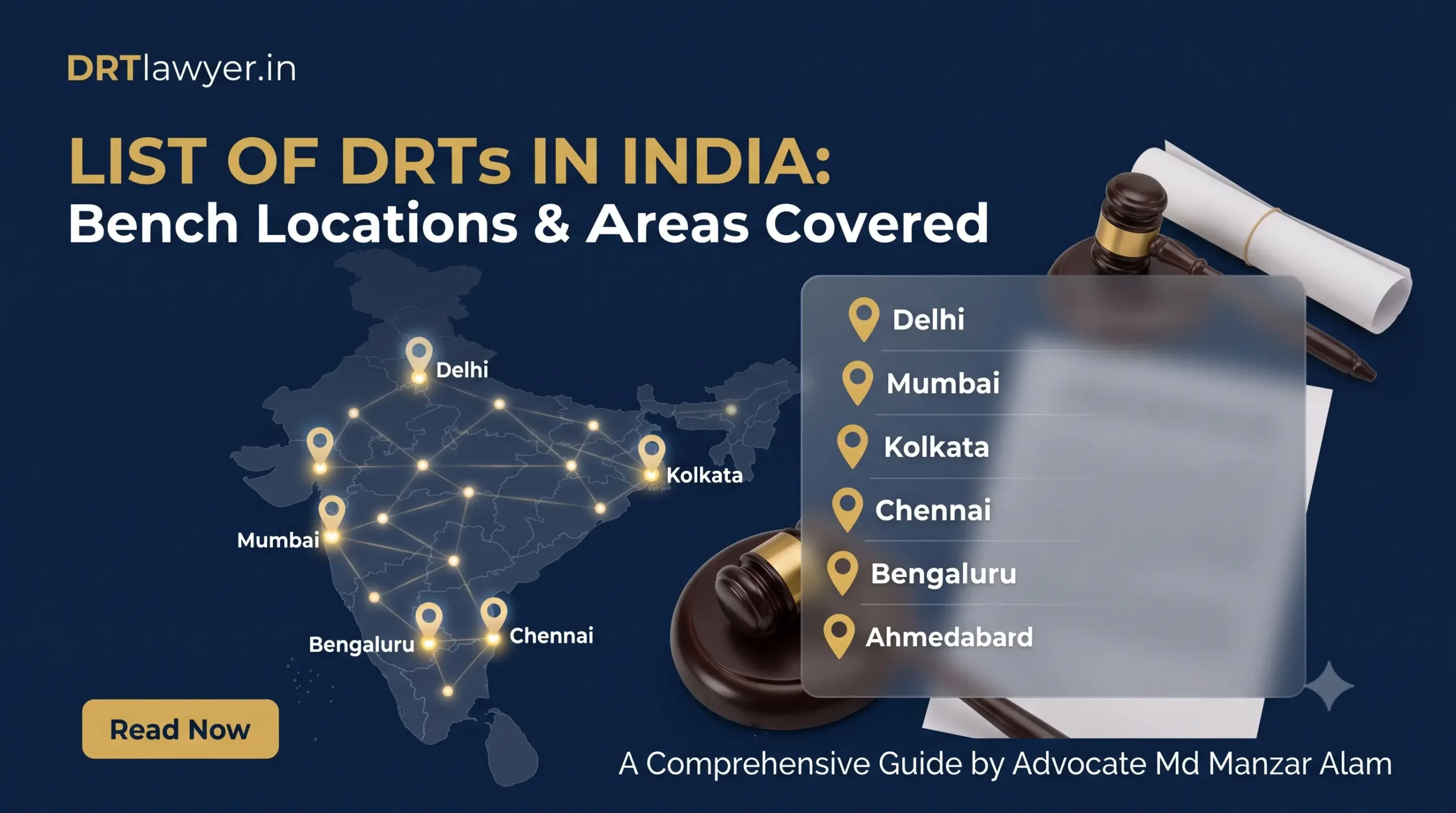 List of DRTs in India Bench Locations & Areas Covered